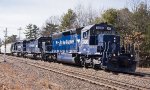 MEC 3400 leads EDPO (East Deerfield to Portland, ME) east at Patterson Road